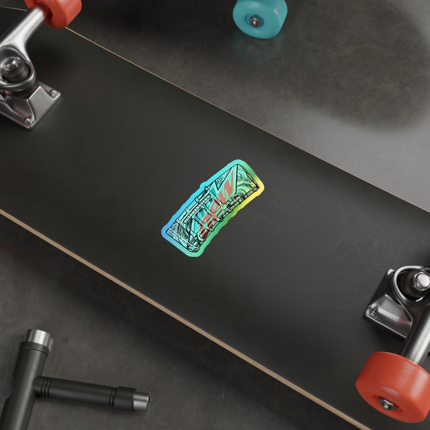 Dew-Mag Holographic Die-Cut Sticker