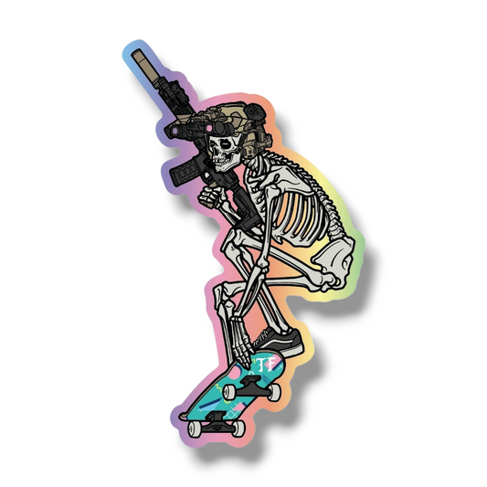 SK8 V4 - 4" x 2.5" Holographic Sticker