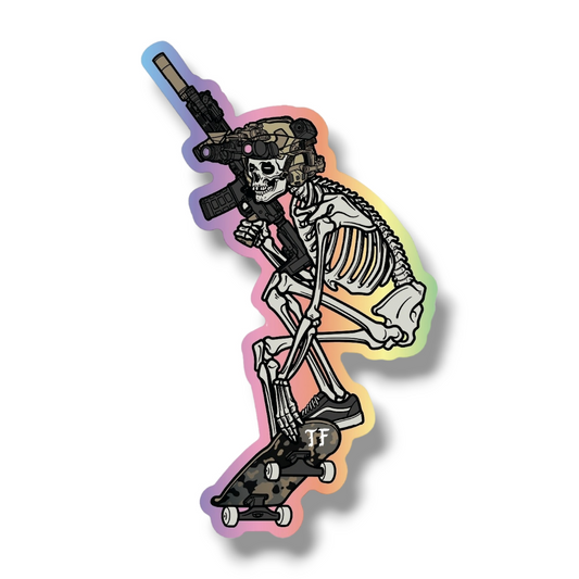 SK8 V1 - 4" x 2.5" Holographic Sticker