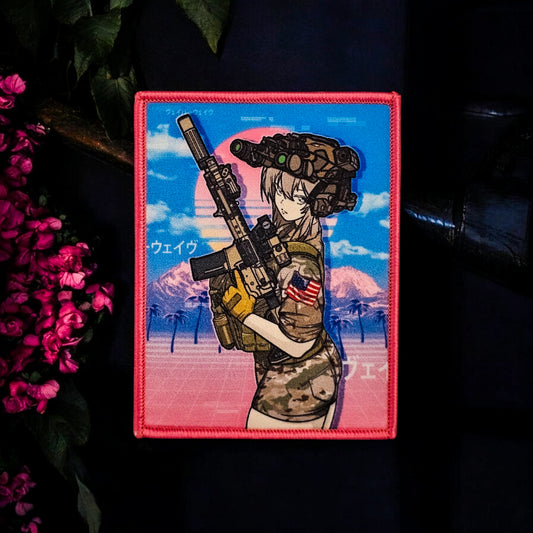 Sakura - 4" x 3" Sublimation Velcro Morale Patch