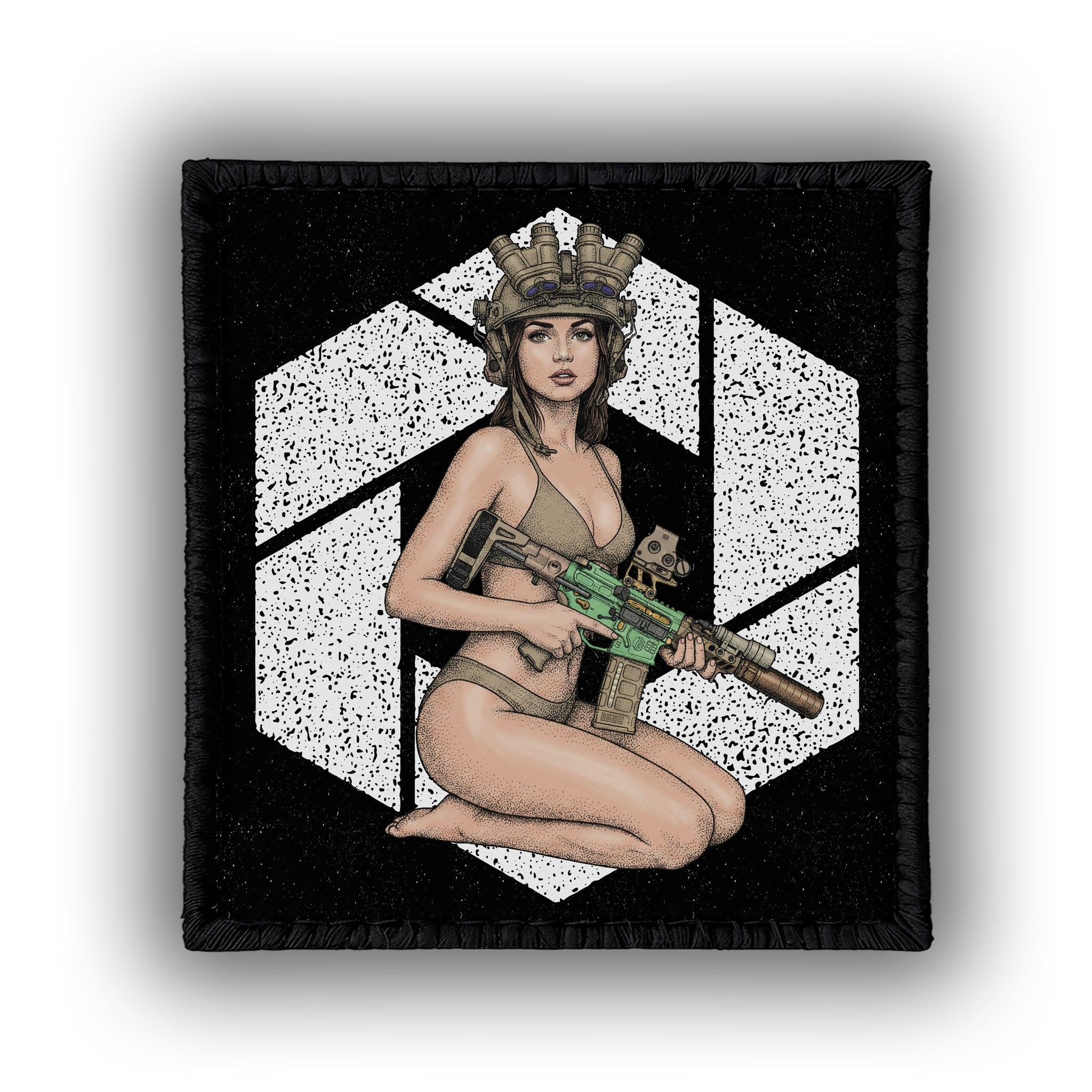 Ana De Armas Vol. 7 - 4" x 3" Sublimation Velcro Morale Patch