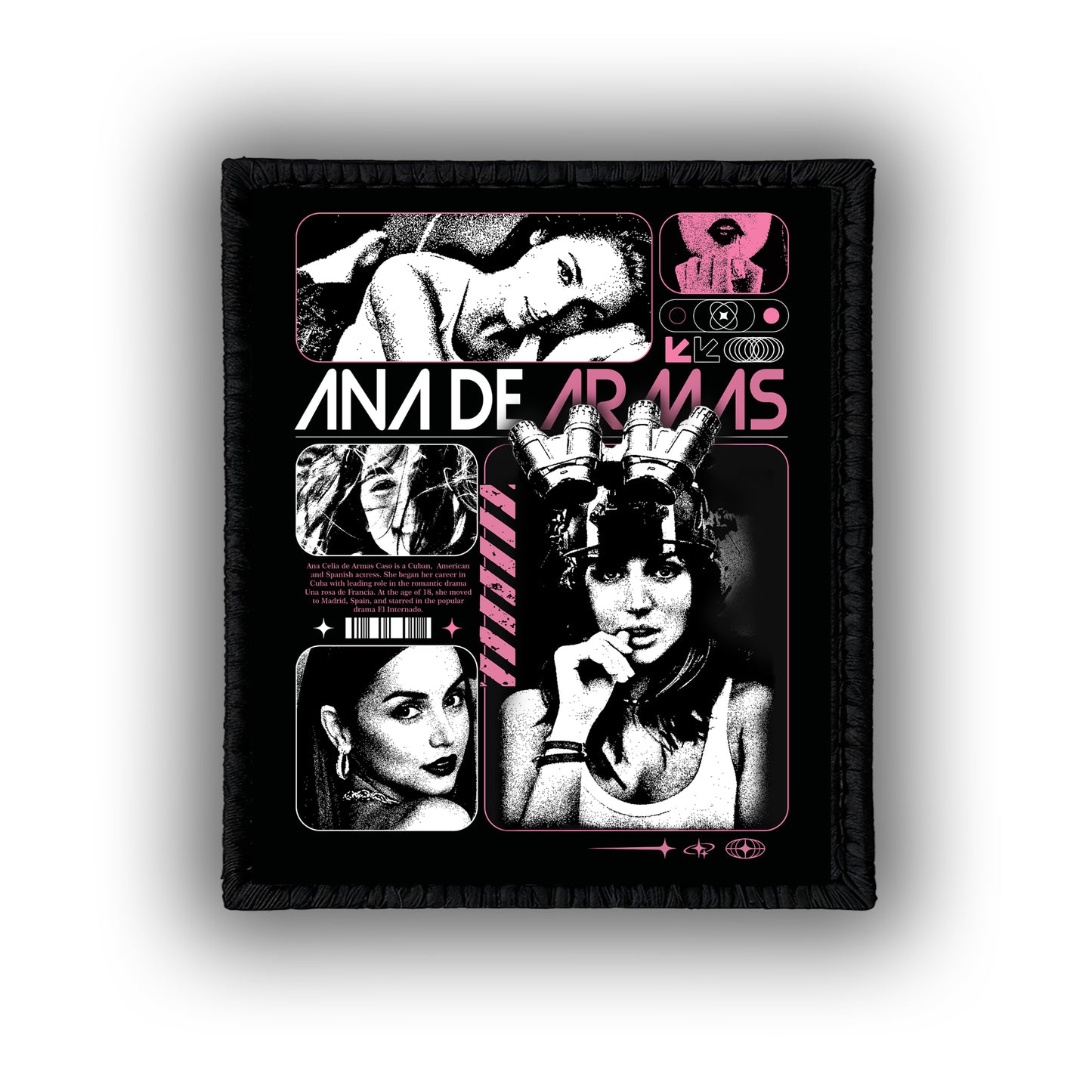 Ana De Armas  - 4" x 3" Sublimation Velcro Morale Patch