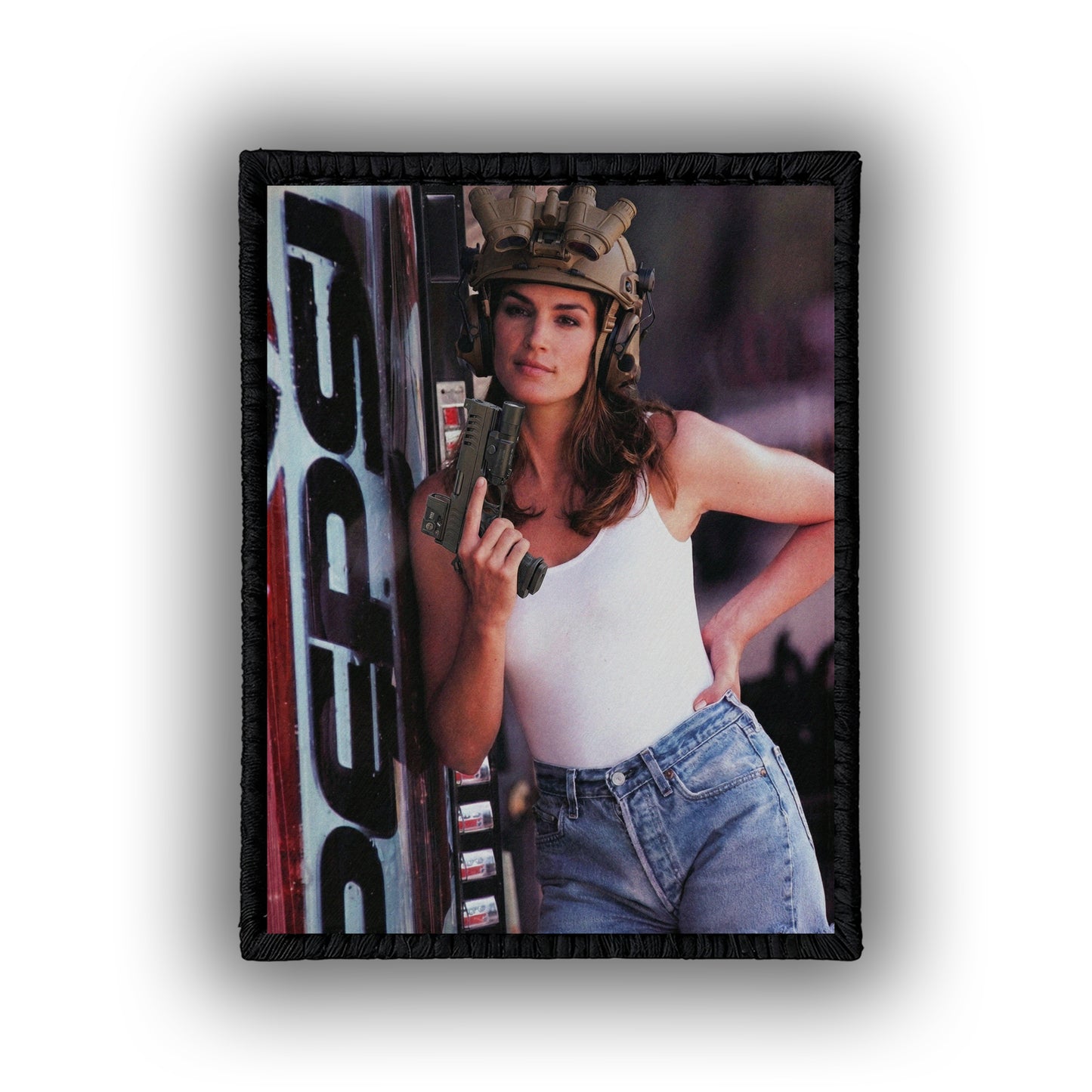 Cindy Crawford Vol. 1 - 4" x 3" Sublimation Velcro Morale Patch
