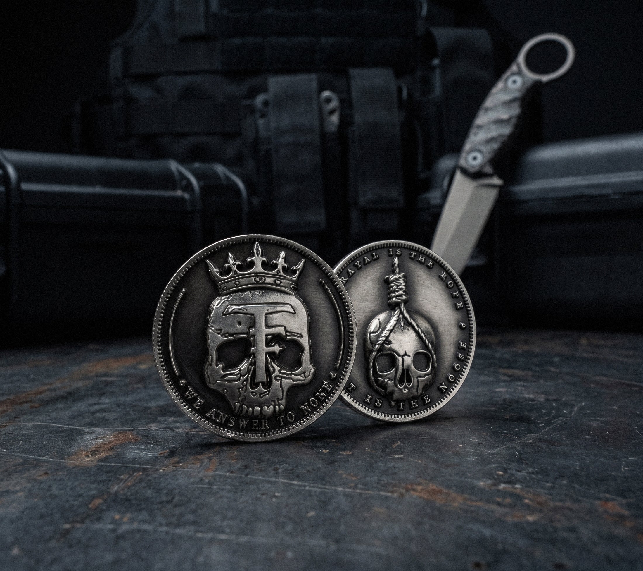 (NEW) We Answer To None - Limited Edition - Stainless Steel Coin