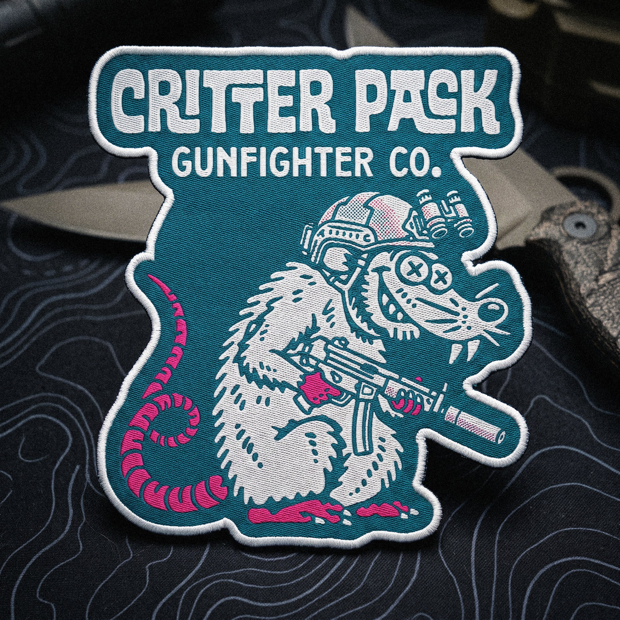 Critter Pack - 4" x 4" Woven Velcro Morale Patch