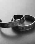 Strike Fast, Eat Ass - Stainless Steel Cuff Bracelet