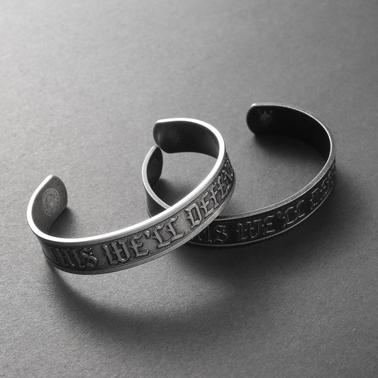 This We'll Defend - Stainless Steel Cuff Braclet