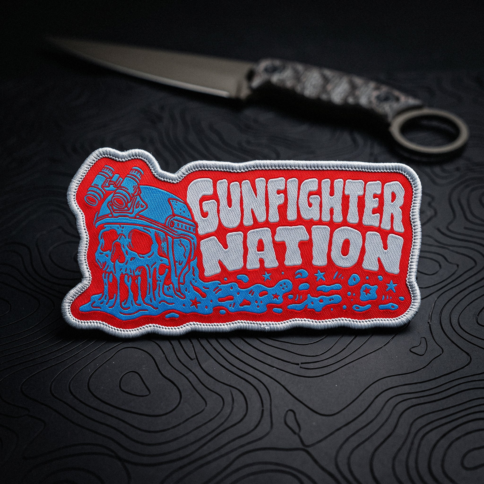 Gunfighter Nation - 2" x 5" Woven Velcro Morale Patch