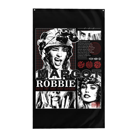 Margot Robbie - 3x5 Double Sided Flag