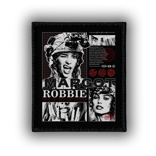 Margot Robbie  - 4" x 3" Sublimation Velcro Morale Patch