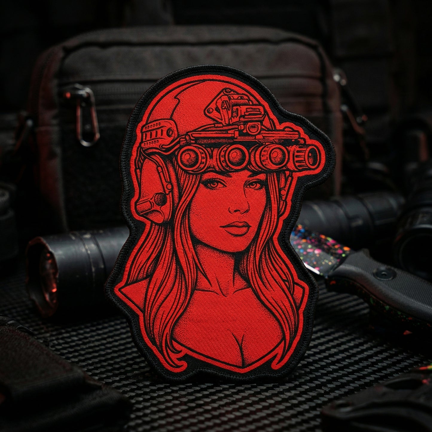 Oh Margot - 4" x 3" Duo-Tone Woven Velcro Morale Patch