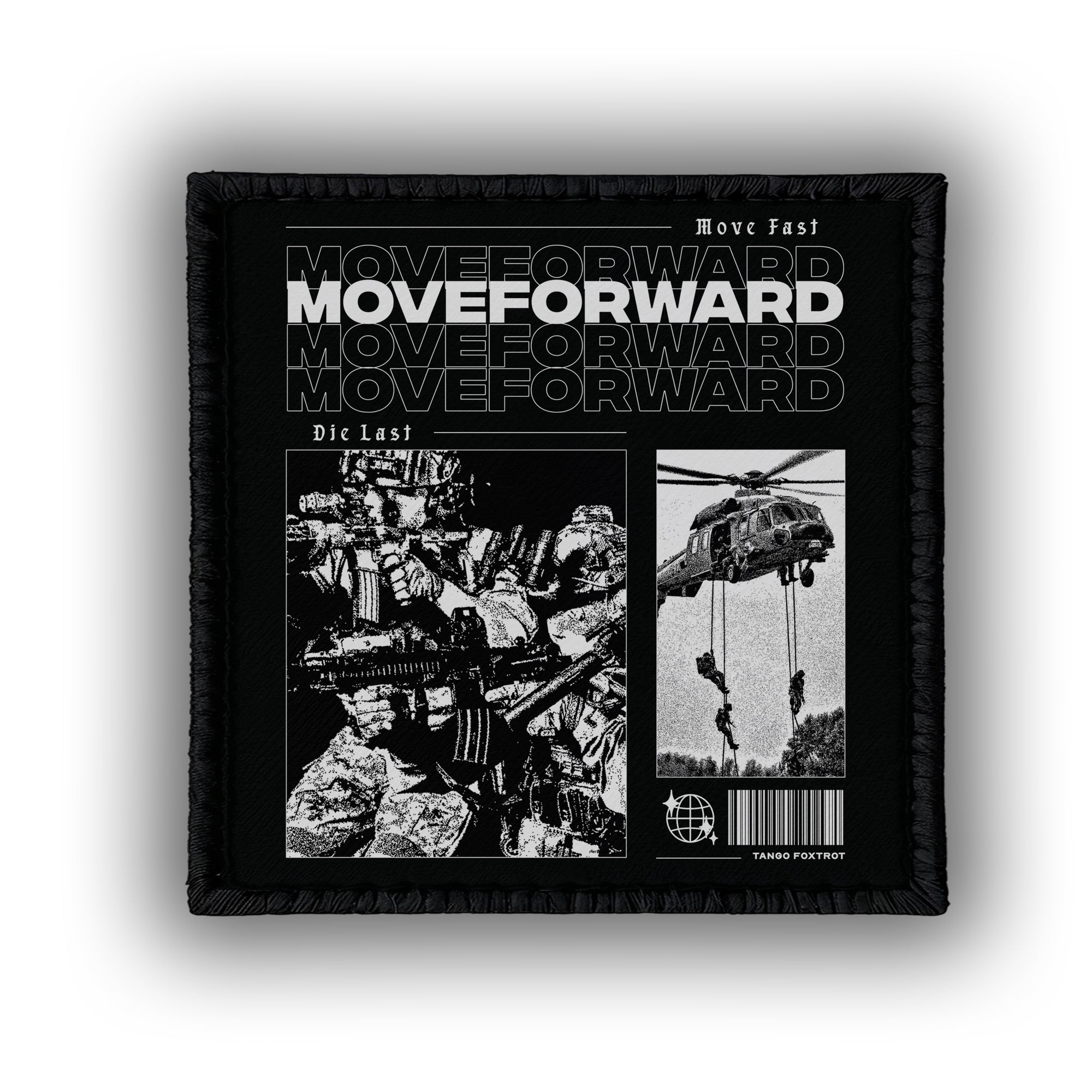 Move Forward  - 4" x 3" Sublimation Velcro Morale Patch