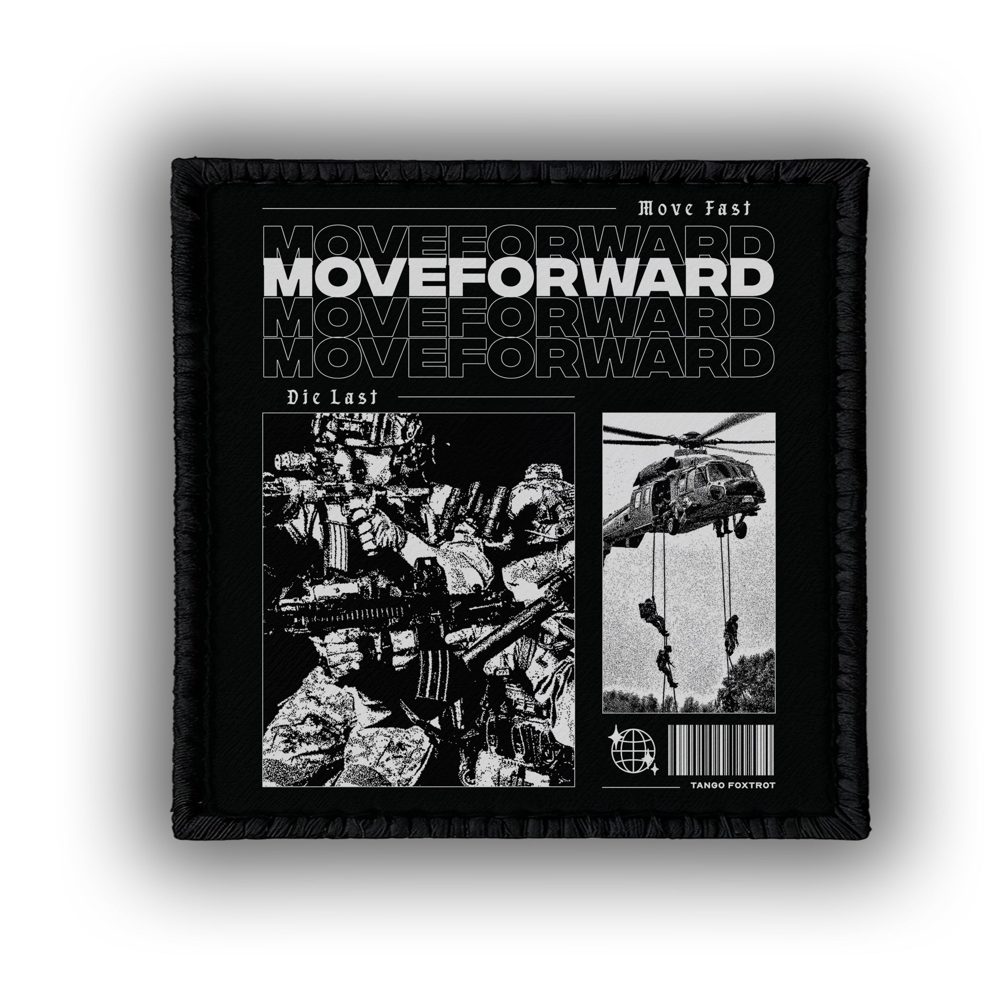 Move Forward  - 4" x 3" Sublimation Velcro Morale Patch