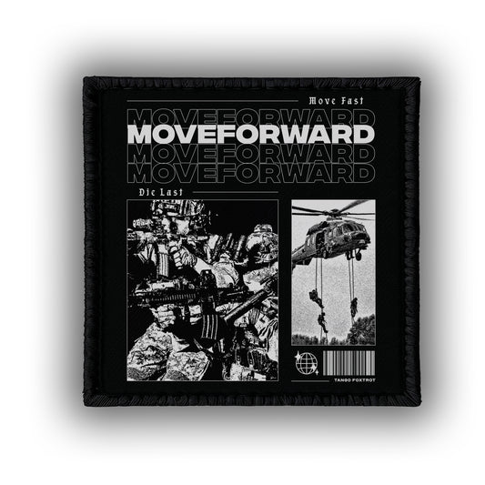 Move Forward  - 4" x 3" Sublimation Velcro Morale Patch