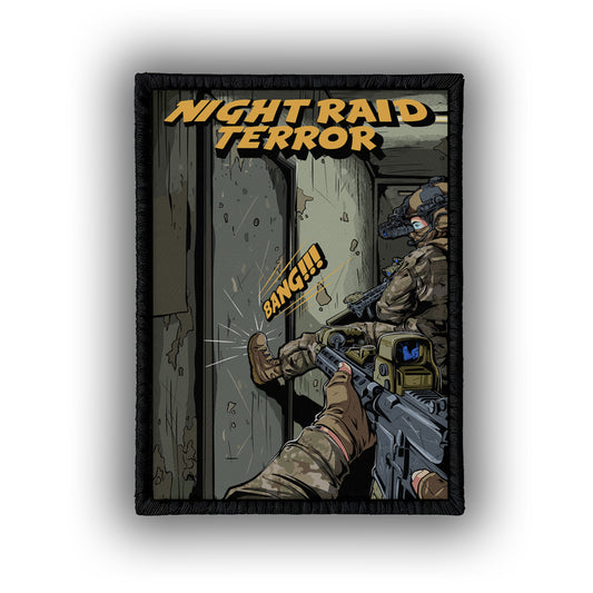 Night Raid Terror - 4" x 3" Sublimation Velcro Morale Patch