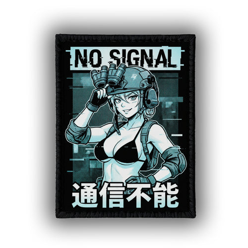 No Signal - 4" x 3" Sublimation Velcro Morale Patch