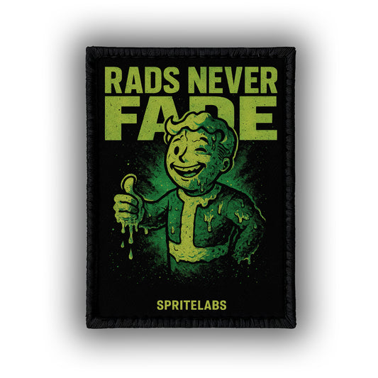 Rads Never Fade - 4" x 3" Sublimation Velcro Morale Patch