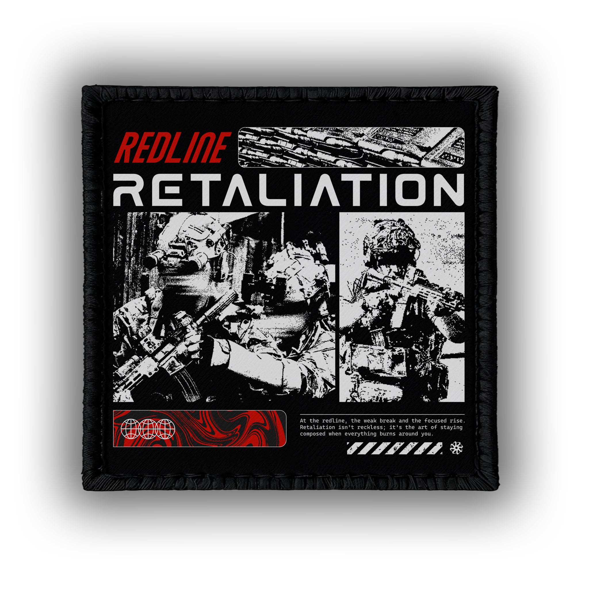 Redline Retaliation  - 4" x 3" Sublimation Velcro Morale Patch