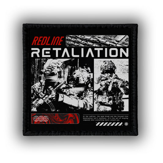 Redline Retaliation  - 4" x 3" Sublimation Velcro Morale Patch