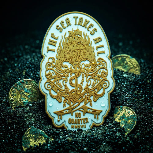 Sea Takes All - 4" x 3" - 2D PVC Velcro Morale Patch