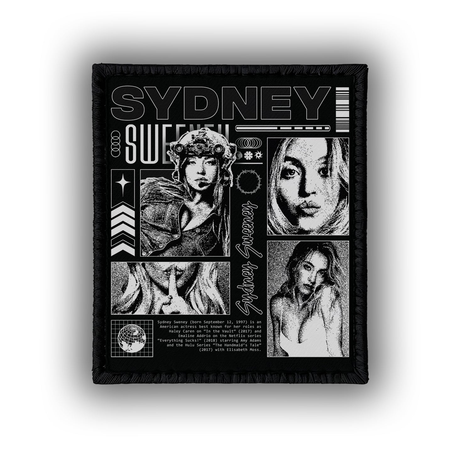 Sydney Sweeney  - 4" x 3" Sublimation Velcro Morale Patch