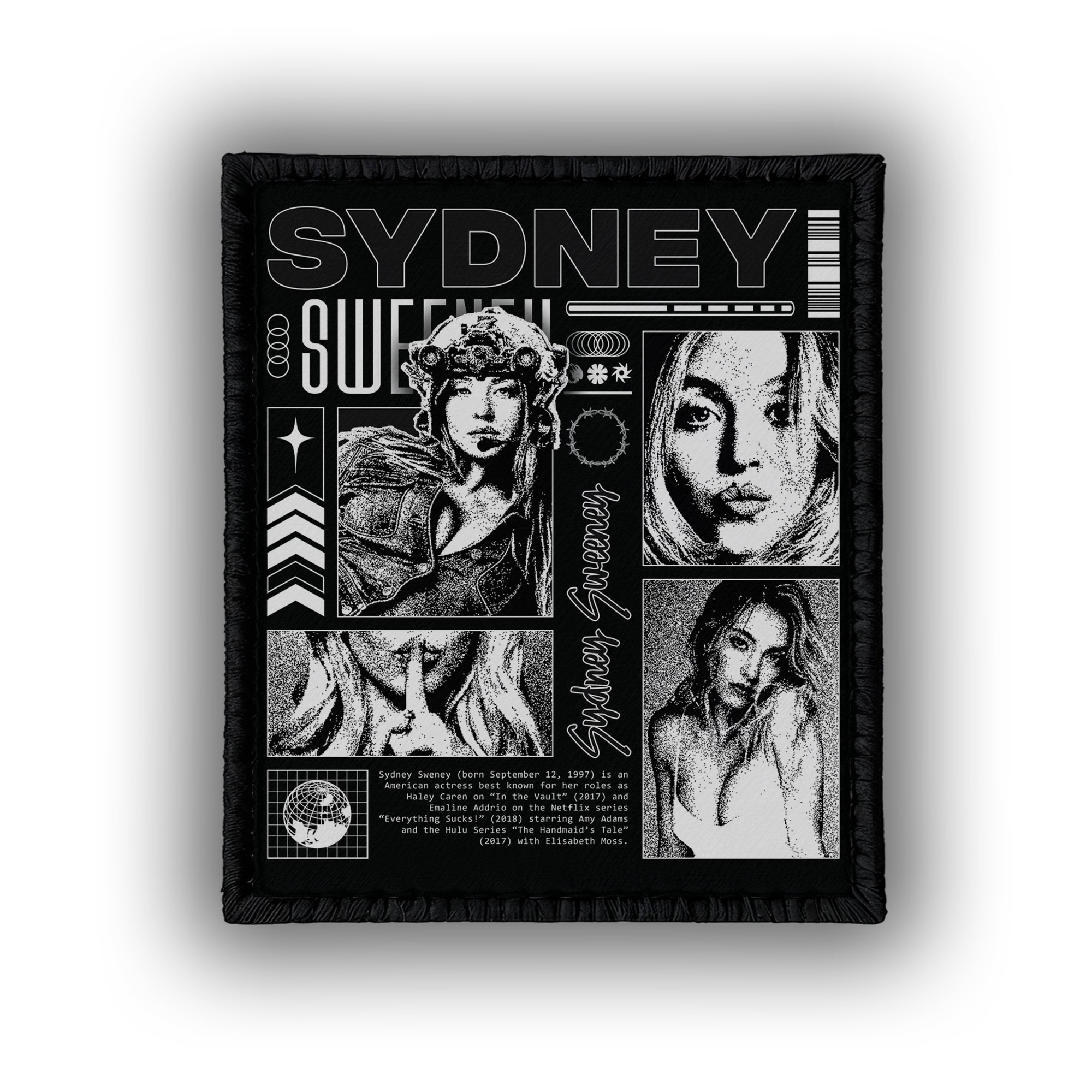 Sydney Sweeney  - 4" x 3" Sublimation Velcro Morale Patch
