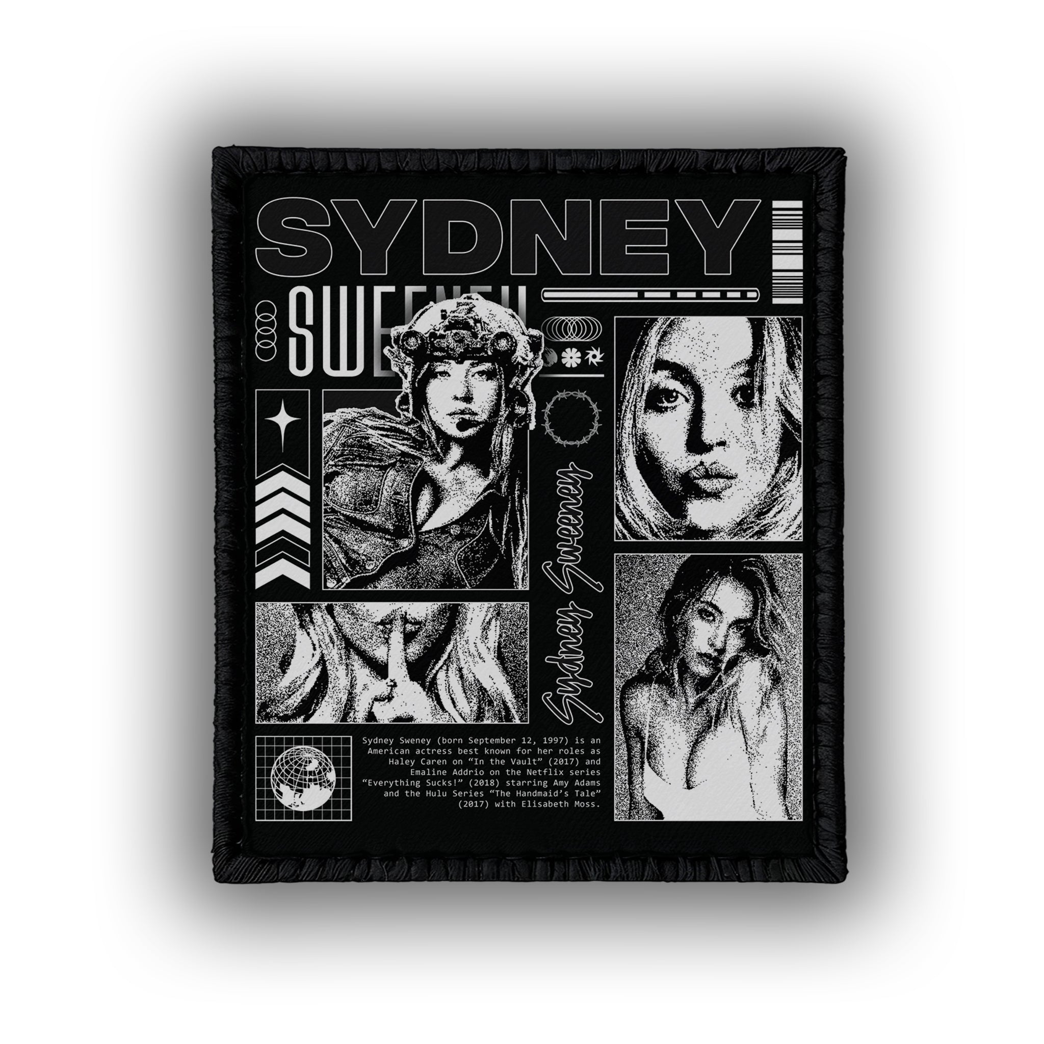 Sydney Sweeney  - 4" x 3" Sublimation Velcro Morale Patch