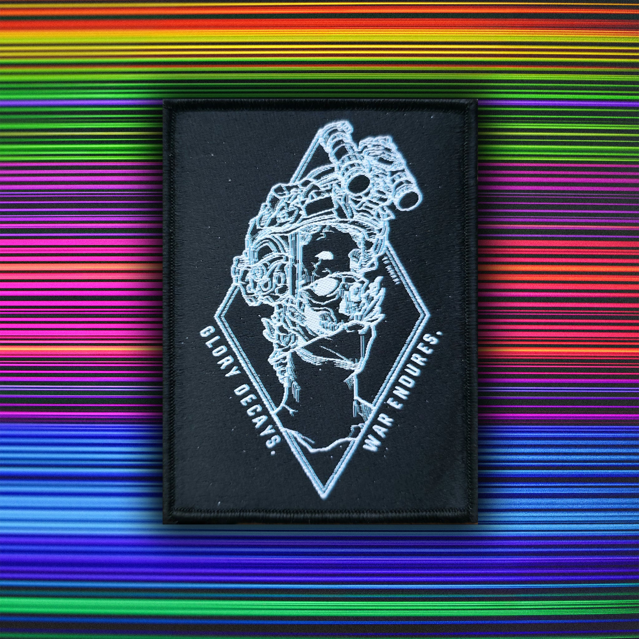 War Endures - 4" x 3" Duo-Tone Woven Velcro Morale Patch